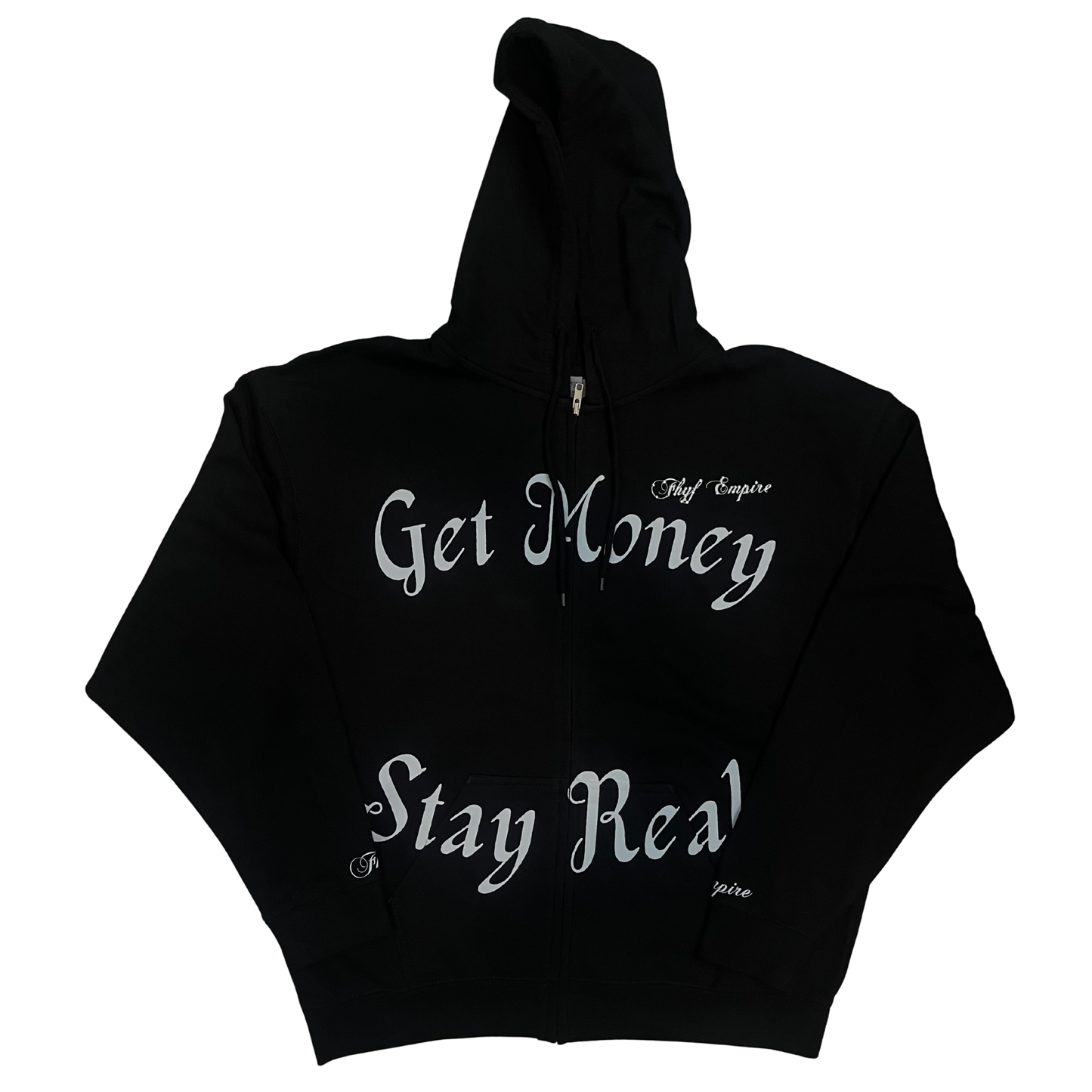 Get Money Stay Real Zip-Up